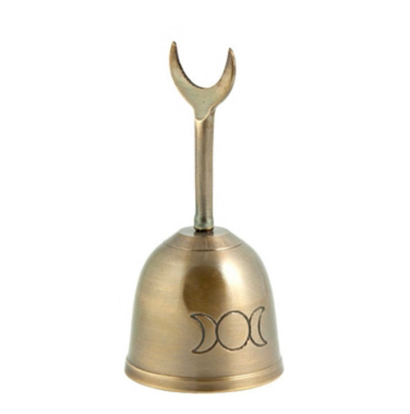 Triple Moon Altar Bell Antique Finish