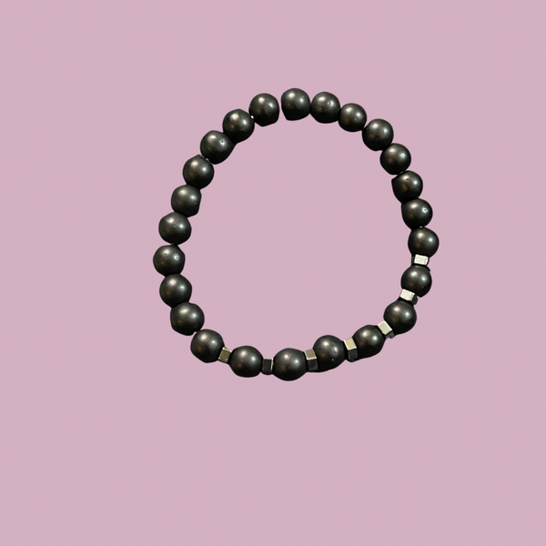 Hematite & Black Agate Bracelet