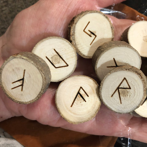 Wood Runes with Pouch