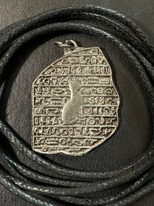 Pewter Rosetta Stone Amulet
