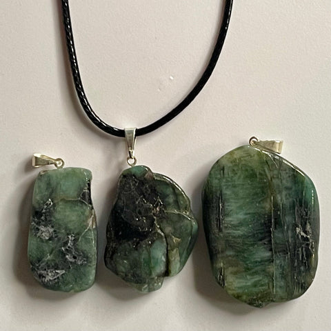 Emerald Slice Pendants