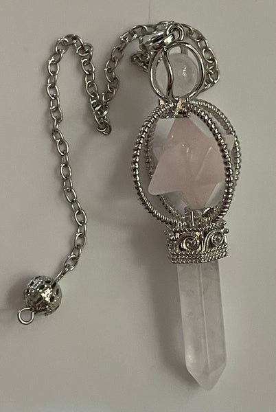 Merkaba Crystal Wand Pendulum