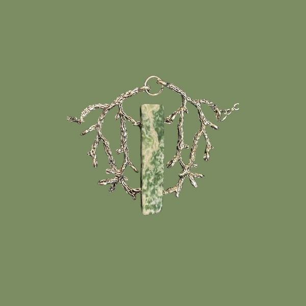 Moss Agate Branches Necklace