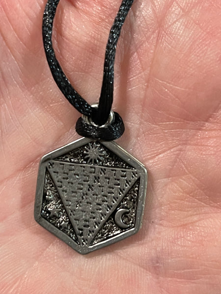 Abracadabra Pewter Amulet