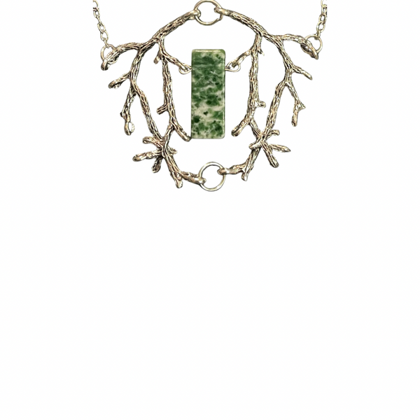 Moss Agate Branches Necklace