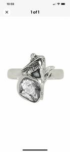 Fairy Herkimer Diamond Sz 8 925 Silver Ring 101