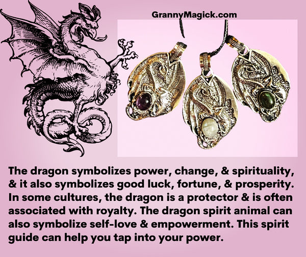 Dragon Crystal Stone Pendant