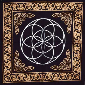 18"x18" Seed of Life altar cloth