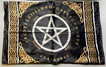 Pentagram Pendulum/ Ouija altar cloth 24”X24”