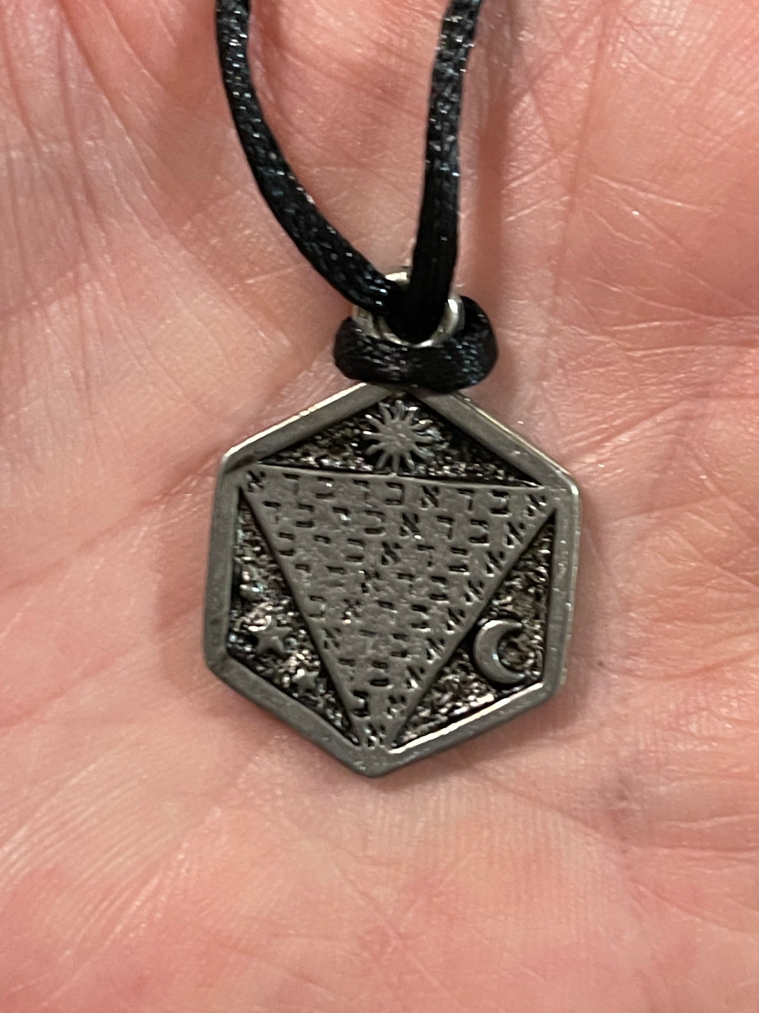 Abracadabra Pewter Amulet