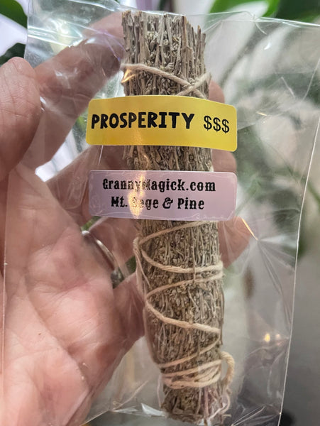 Prosperity Mt Sage & Pine Smudge Stick