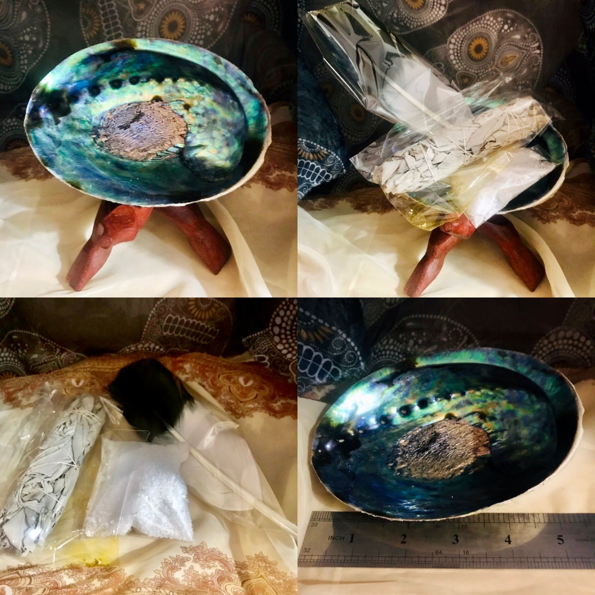 Abalone Shell Sage Bundle Smudge Set – Granny Magick Margaret Jamison