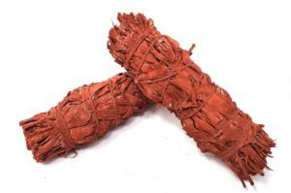 Dragon's Blood Dipped Sage Smudge Bundle 4”