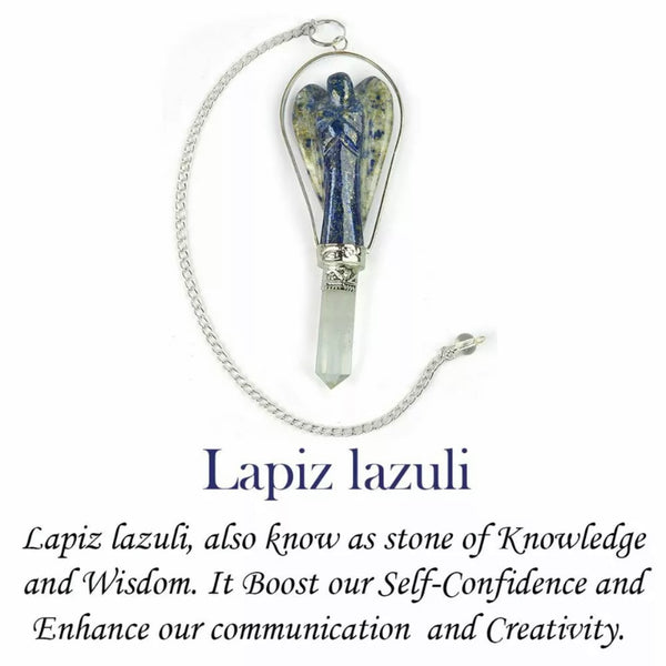 Pendulum Lapis Lazuli Angel Clear Quartz
