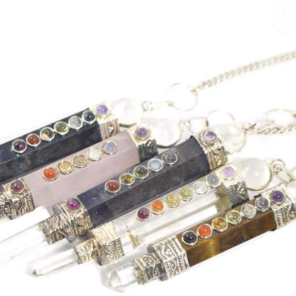 Chakra Stones Crystal Wand Pendulum