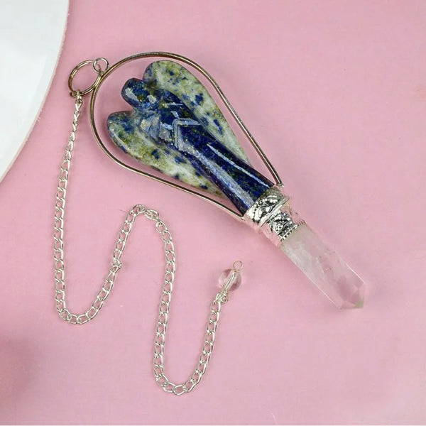 Pendulum Lapis Lazuli Angel Clear Quartz