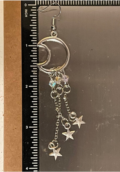 Shimmering Moon & Stars Earrings